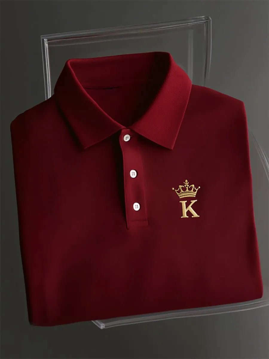 Men's Executive Classic Button Short Sleeve Polo Shirt | Premium Business Casual Polo for Men