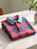 Men's Executive Comfort Button Polo Shirt | Premium Business Casual Short Sleeve Polo for Men