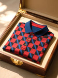 Men's Executive Business Casual Button Short Sleeve Polo Shirt | Premium Smart Casual Polo for Men
